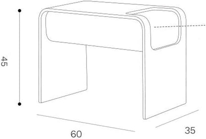 Modern Nightstand Side Table – Minimalist Bedside Coffee Table