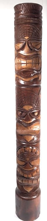 Antique Finish Totem Sculpture – Modern Decorative Art Piece