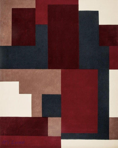 Abstract Handmade Designer Rug – Modern Contemporary Home Carpet