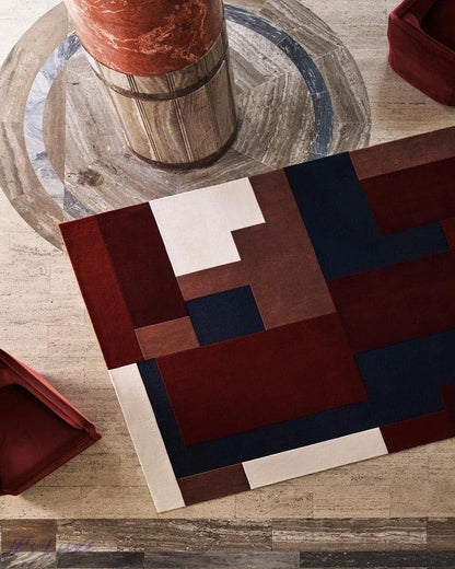 Abstract Handmade Designer Rug – Modern Contemporary Home Carpet