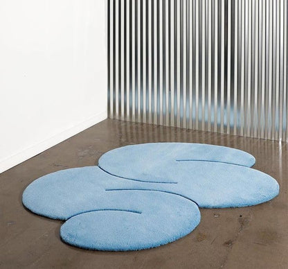 Irregular Tufted Area Rug – Modern Artistic Bedroom Carpet