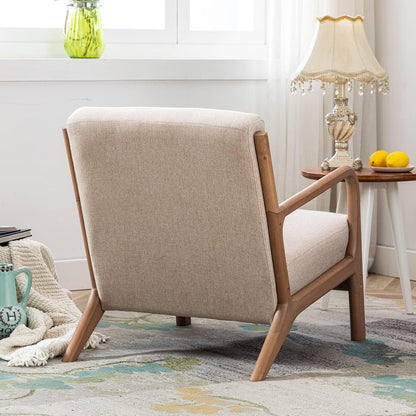 Mid Century Accent Armchair – Comfy Reading Lounge Chair