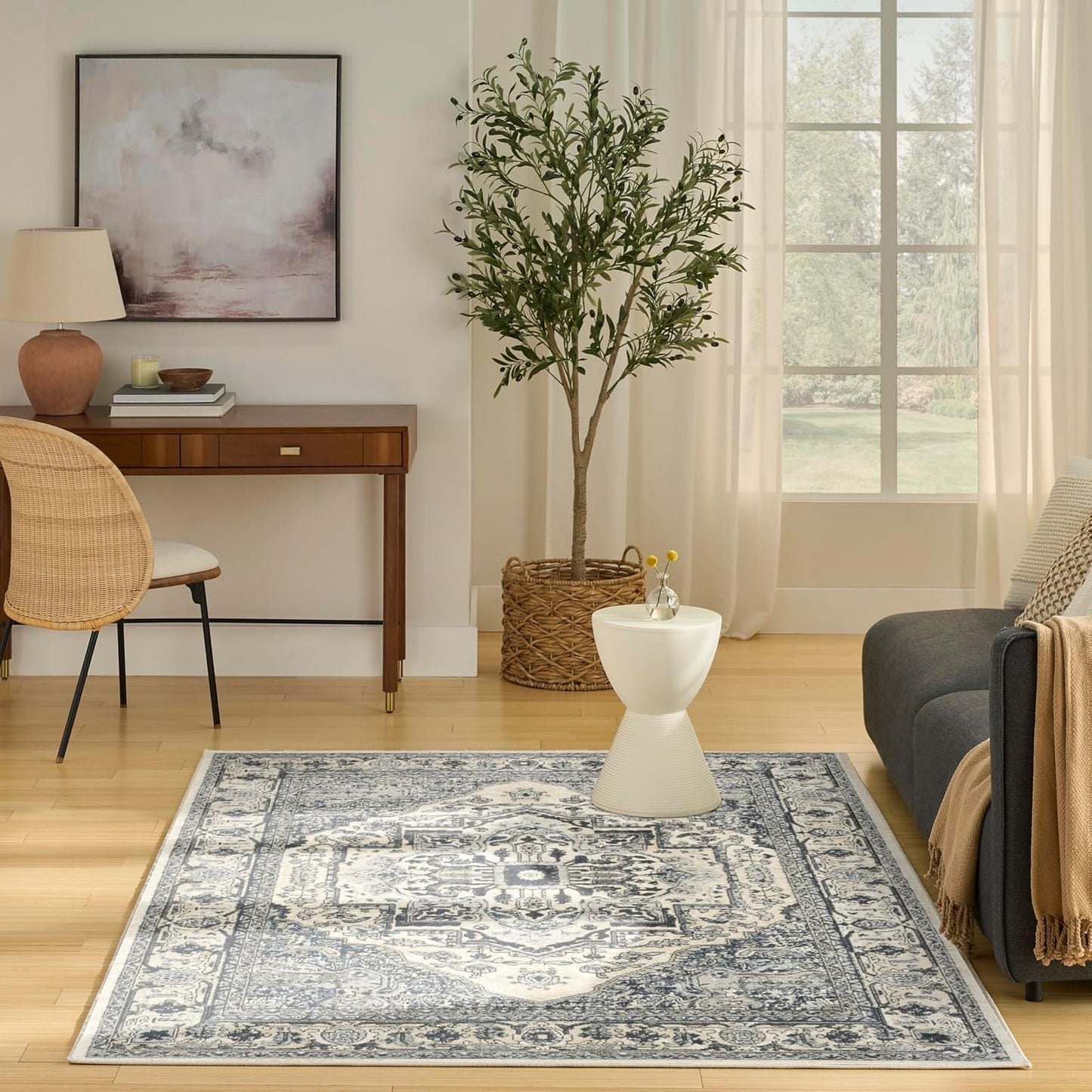 Elegant Area Rug – Modern Home Living Floor Decor